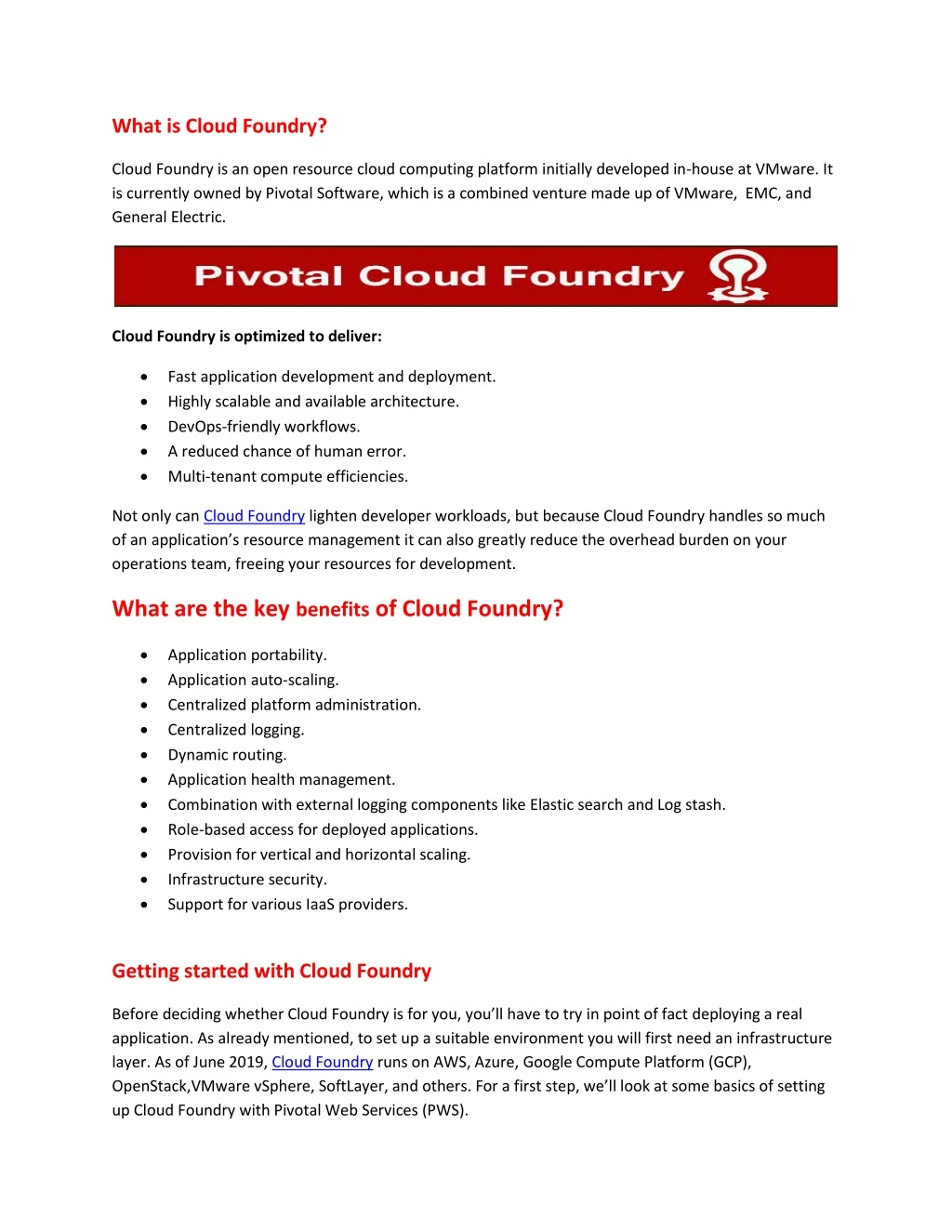what is cloud foundry