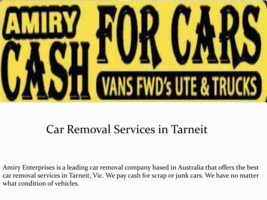 car removal services in tarneit