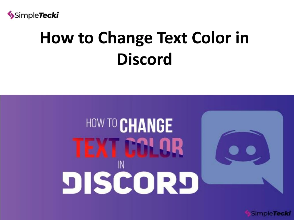 how to change text color in discord