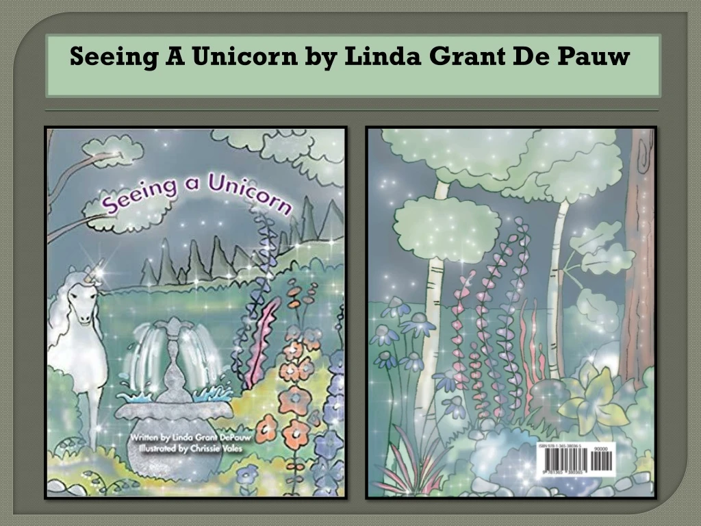 seeing a unicorn by linda grant de pauw