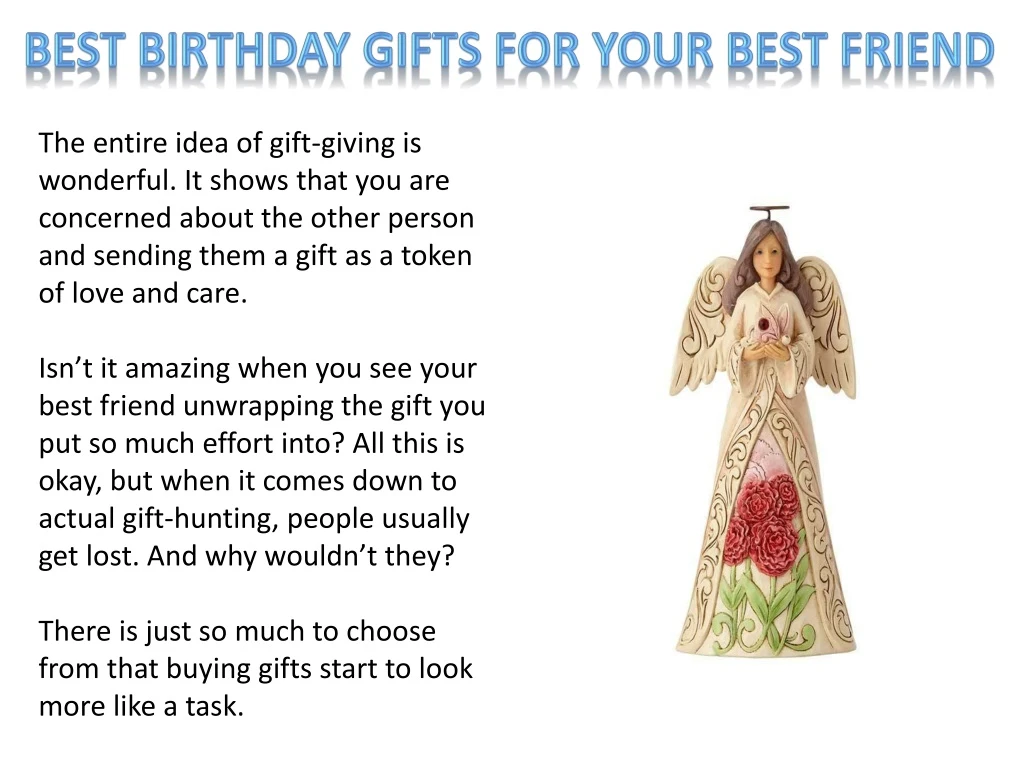 best birthday gifts for your best friend