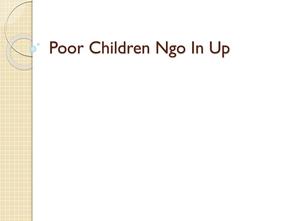 poor children ngo in up
