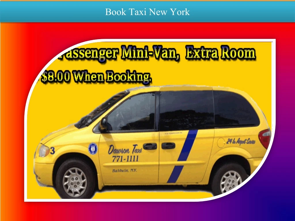 book taxi new york