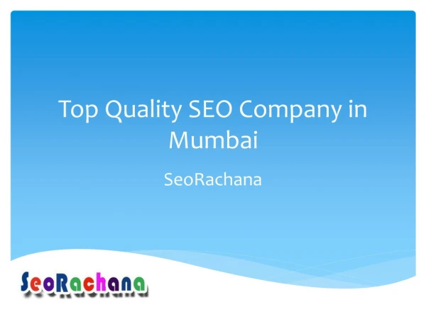 Top Quality SEO Company in Mumbai