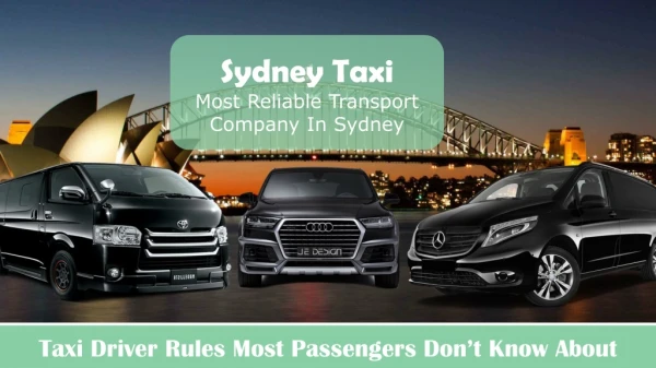Sydney People Mover Taxi