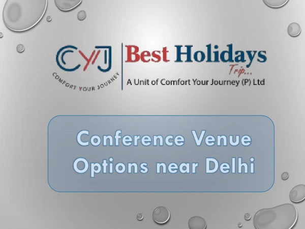 Corporate Venue near Delhi | Conference Venue Options near Delhi