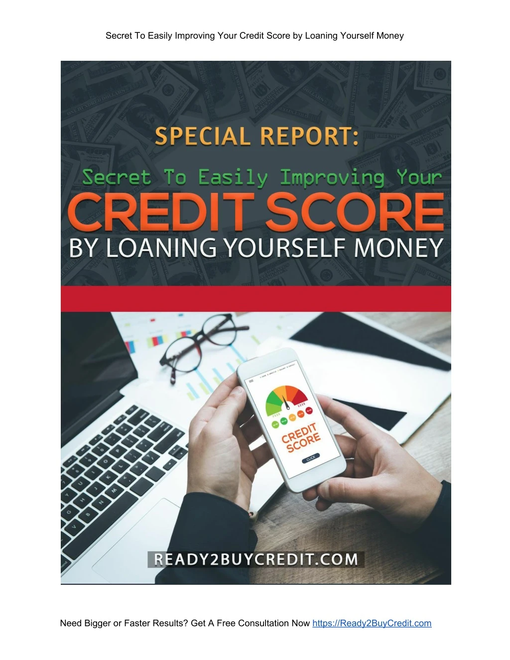 secret to easily improving your credit score