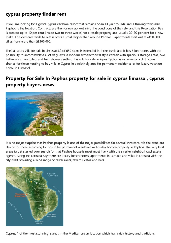 Cyprus Property - property in nicosia cyprus