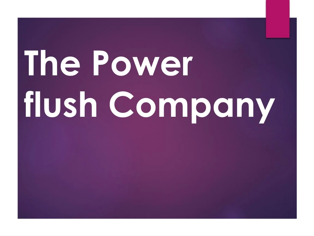 the power flush company