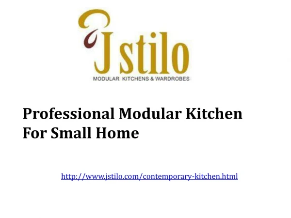 Professional and Best Modular Kitchen for Small Home