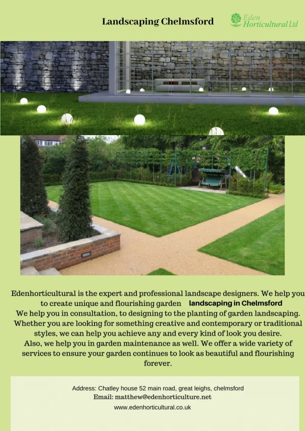 Landscaping Chelmsford