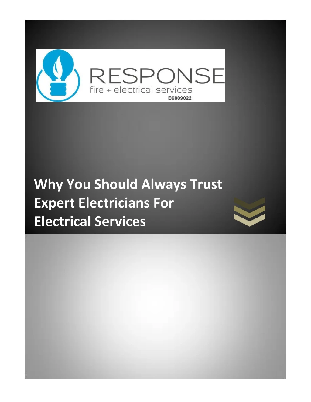 why you should always trust expert electricians