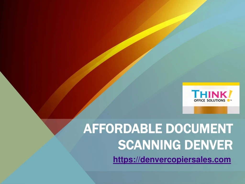 affordable document scanning denver
