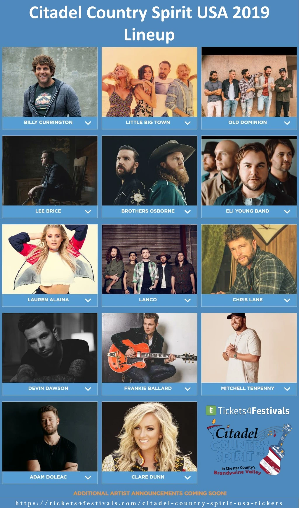 citadel country spirit usa 2019 lineup