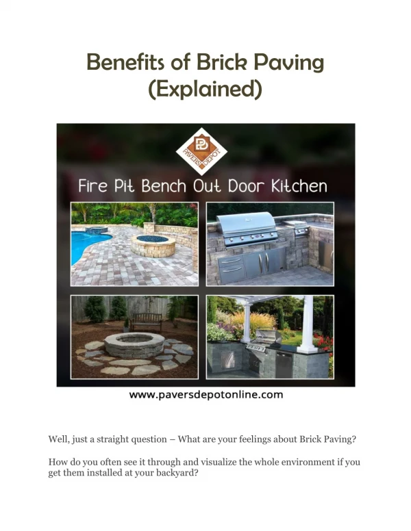 Benefits of Brick Paving (Explained)