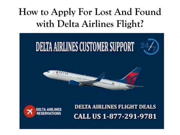 How to Apply For Lost And Found with Delta Airlines Flight?