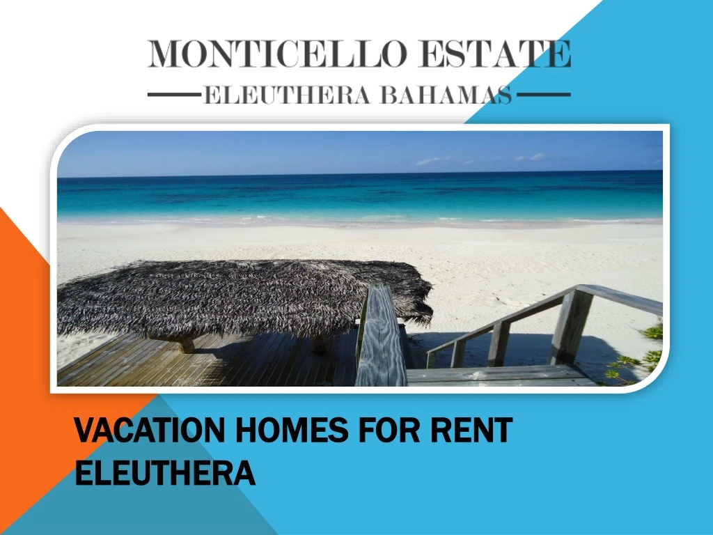 vacation homes for rent eleuthera