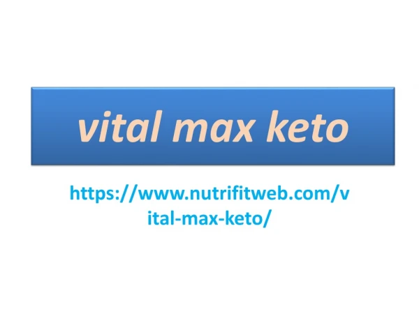 Vital Max Keto effervescent tablets - why should they be used?