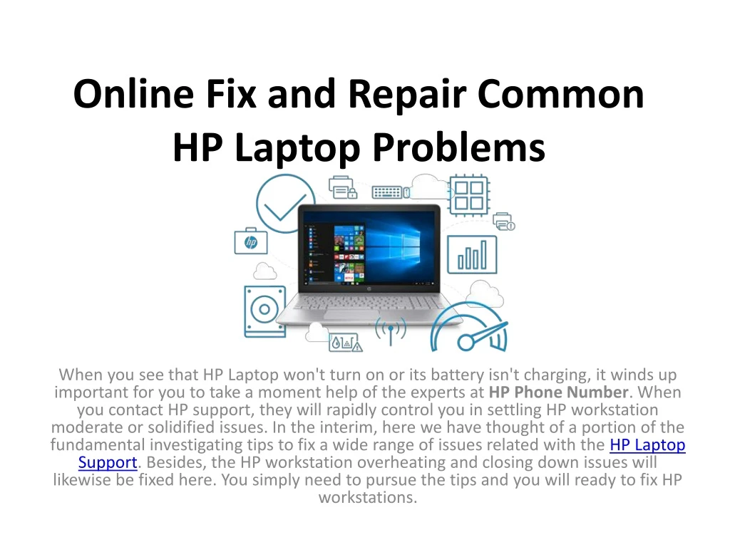 online fix and repair common hp laptop problems