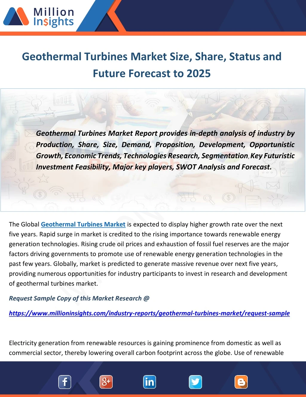 geothermal turbines market size share status