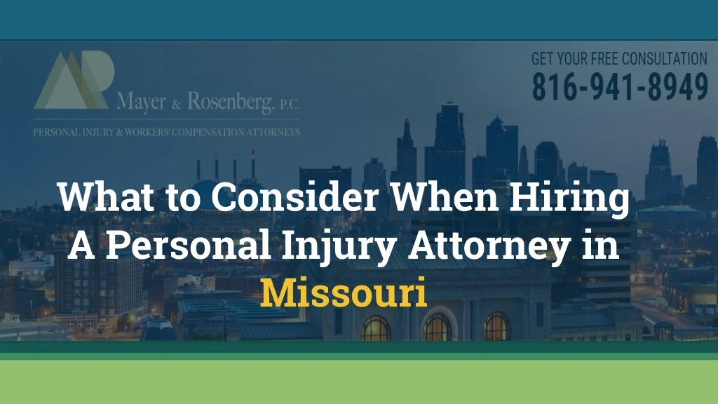 what to consider when hiring a personal injury