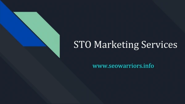 STO Marketing Services | STO Marketing Agency