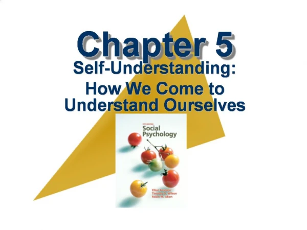 Self-Understanding: How We Come to Understand Ourselves