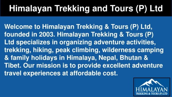Family Holidays Packages 2019 | Himalayan Trekking and Tours (P) Ltd
