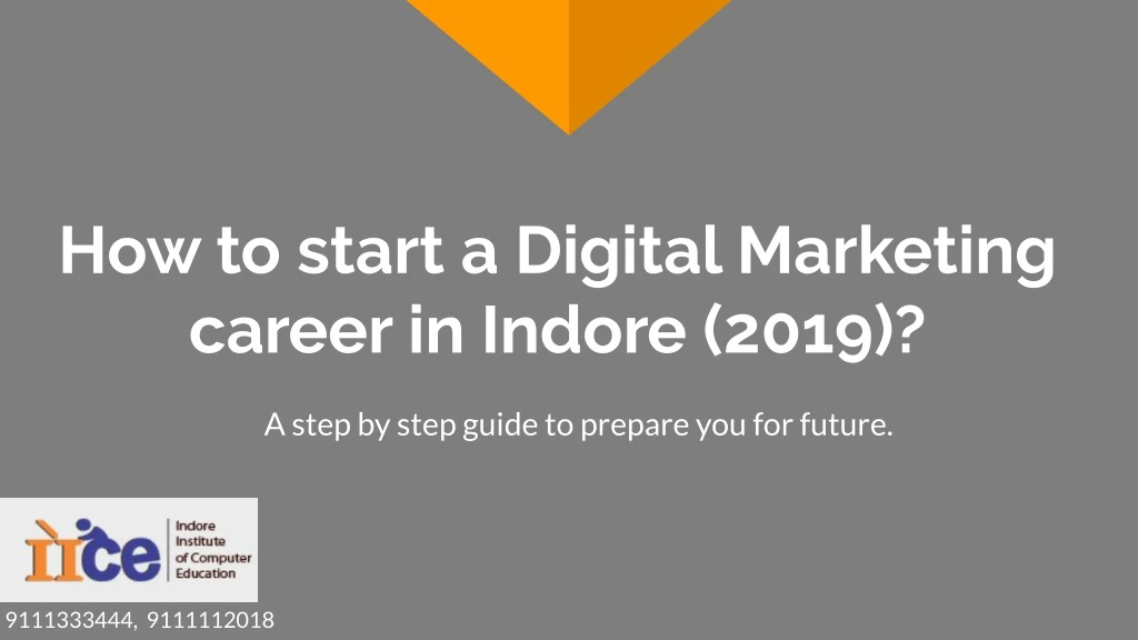how to start a digital marketing career in indore