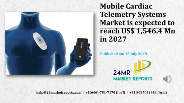 Mobile Cardiac Telemetry Systems Market is expected to reach US$ 1,546.4 Mn in 2027