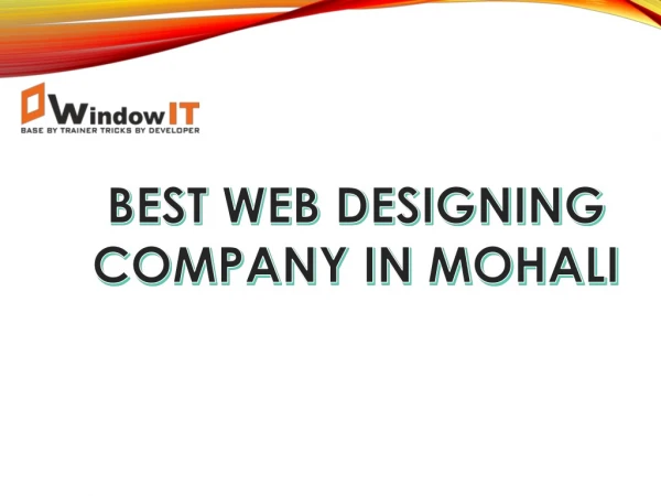 Best Web Designing Company in Mohali
