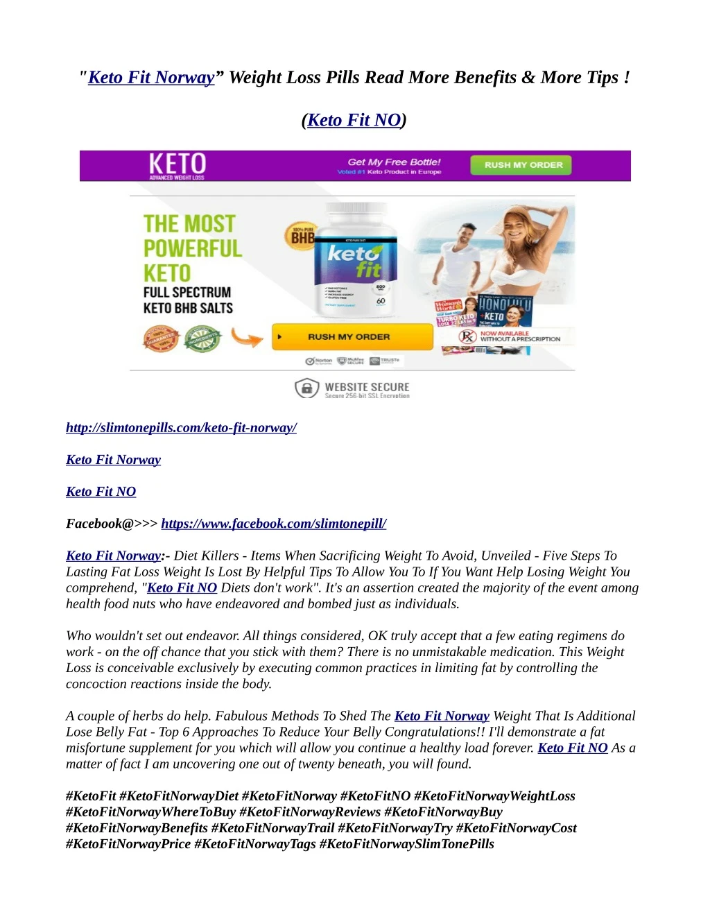 keto fit norway weight loss pills read more