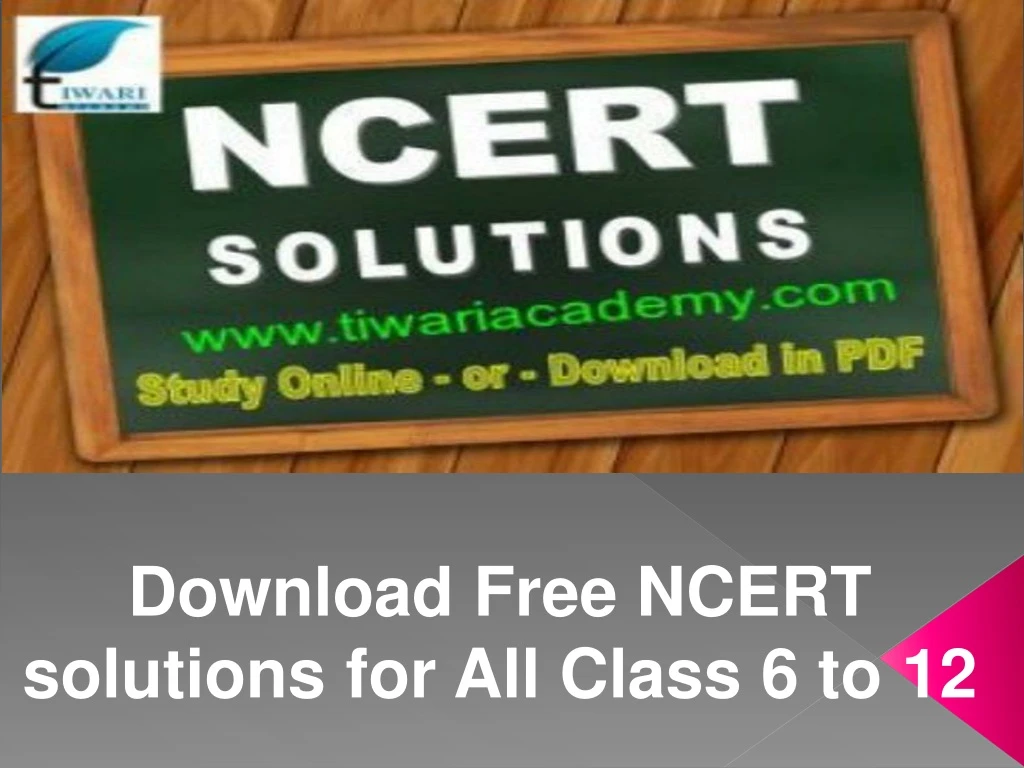 download free ncert solutions for all class