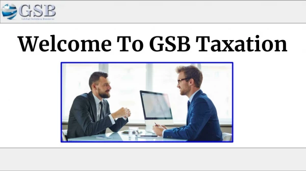 Online E-filling Income Tax Return | GSB Taxation