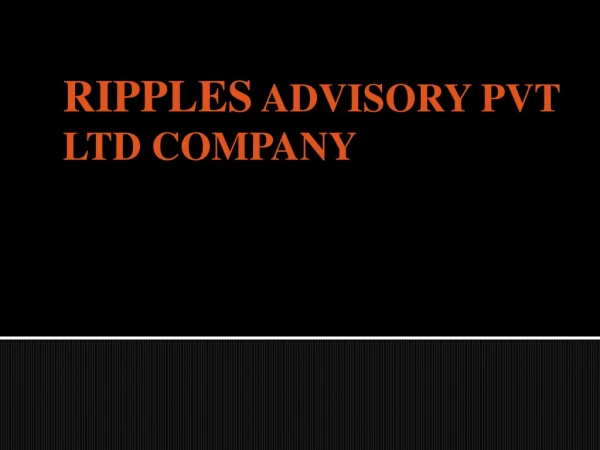 Ripples Advisory is the best Stock Market Advisory in Indore