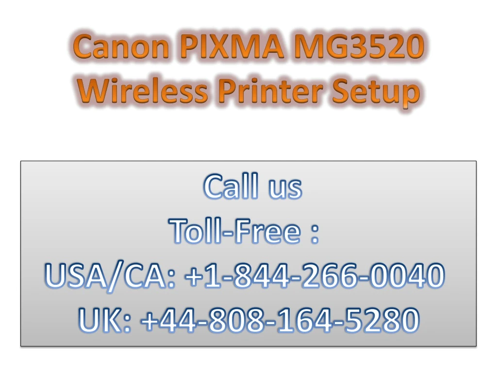 canon pixma mg3520 wireless printer setup