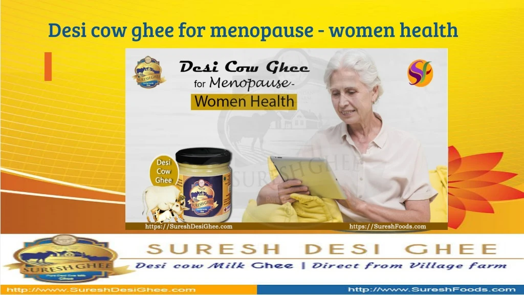 desi cow ghee for menopause women health