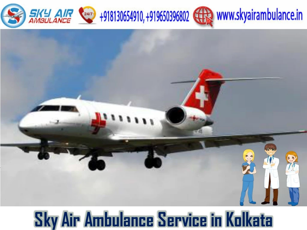 sky air ambulance service in kolkata