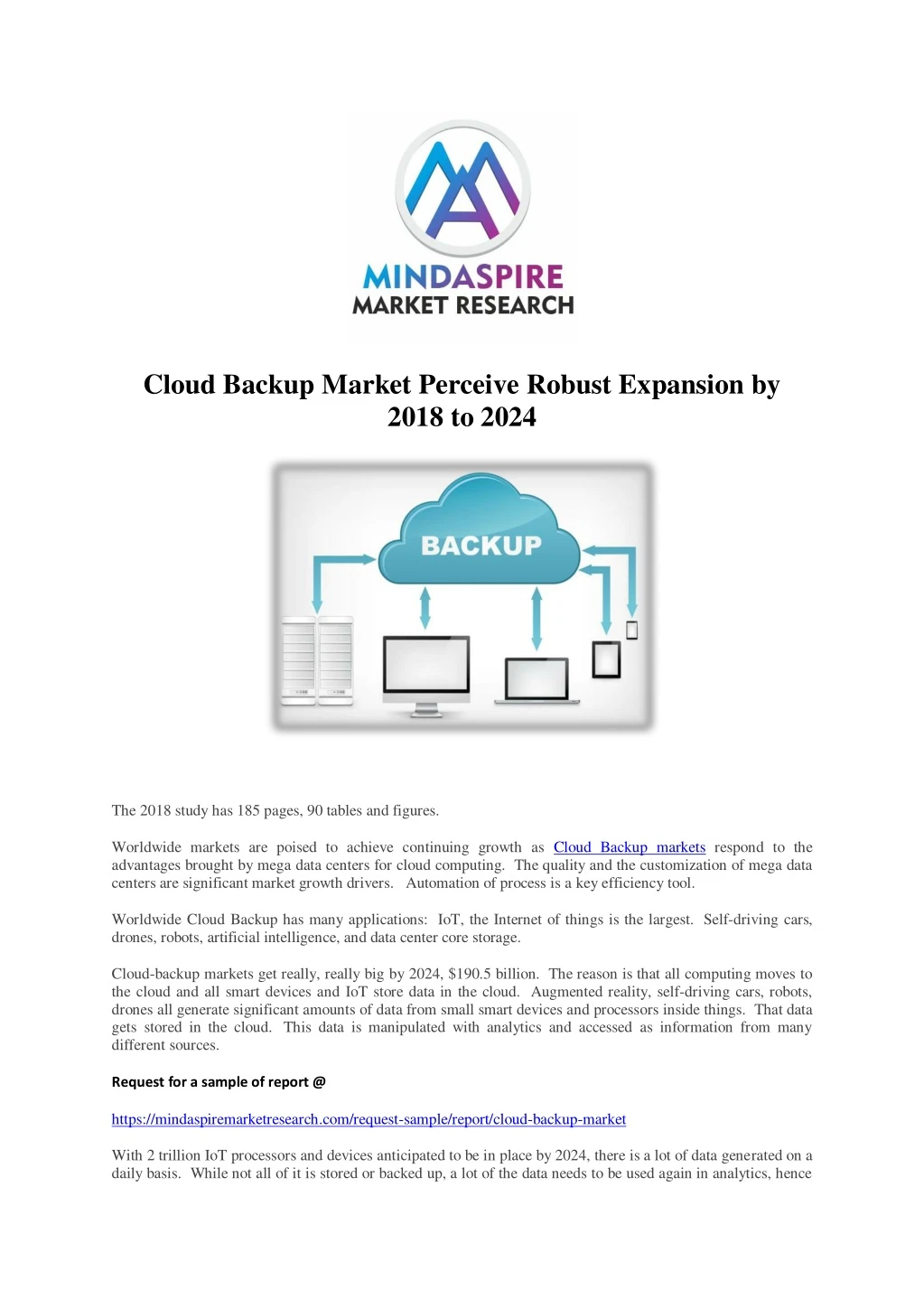 cloud backup market perceive robust expansion