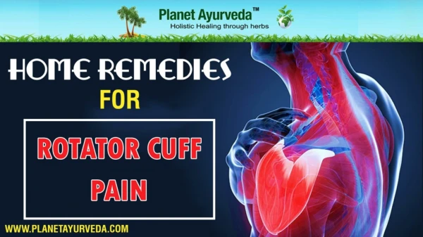Home Remedies for Rotator Cuff Pain
