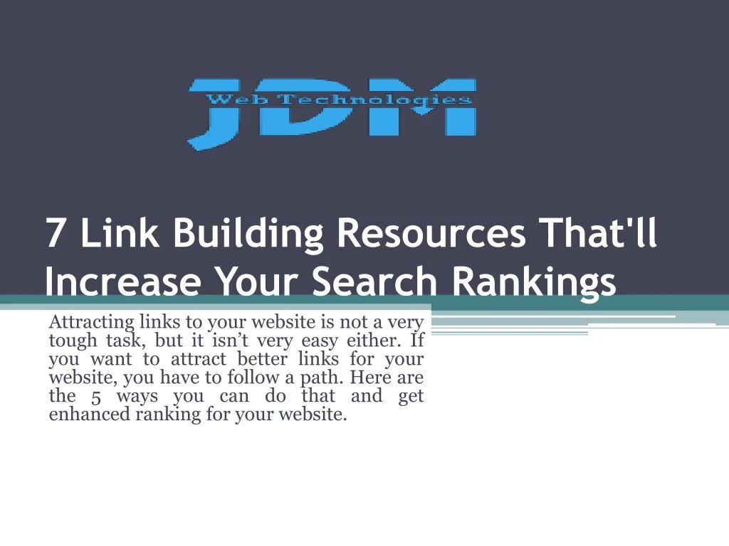 7 link building resources that ll increase your search rankings