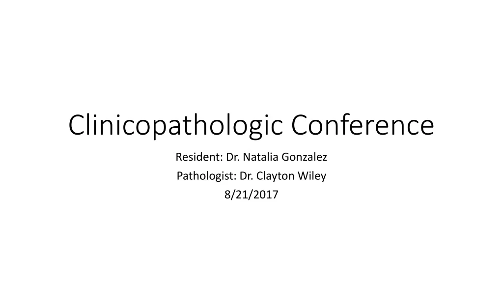 clinicopathologic conference