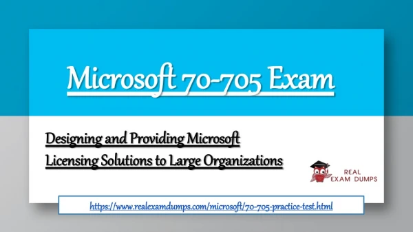 Download Microsoft 70-705 Practice Test - 70-705 Dumps PDF - RealExamDumps.com