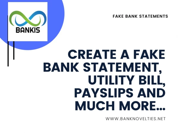 Make Fake Bank Statement