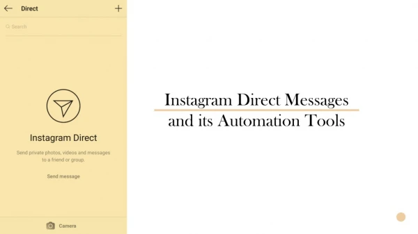 Instagram Direct Messages and its automation tools