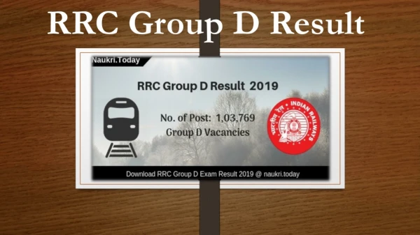 RRC Group D Result 2019 For 1,03,769 Posts | Check RRC Cut Off Marks