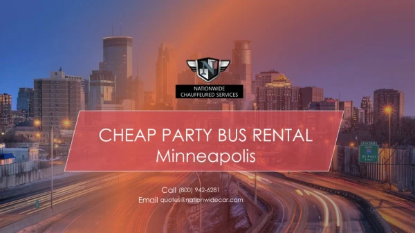 PARTY BUS RENTAL Minneapolis