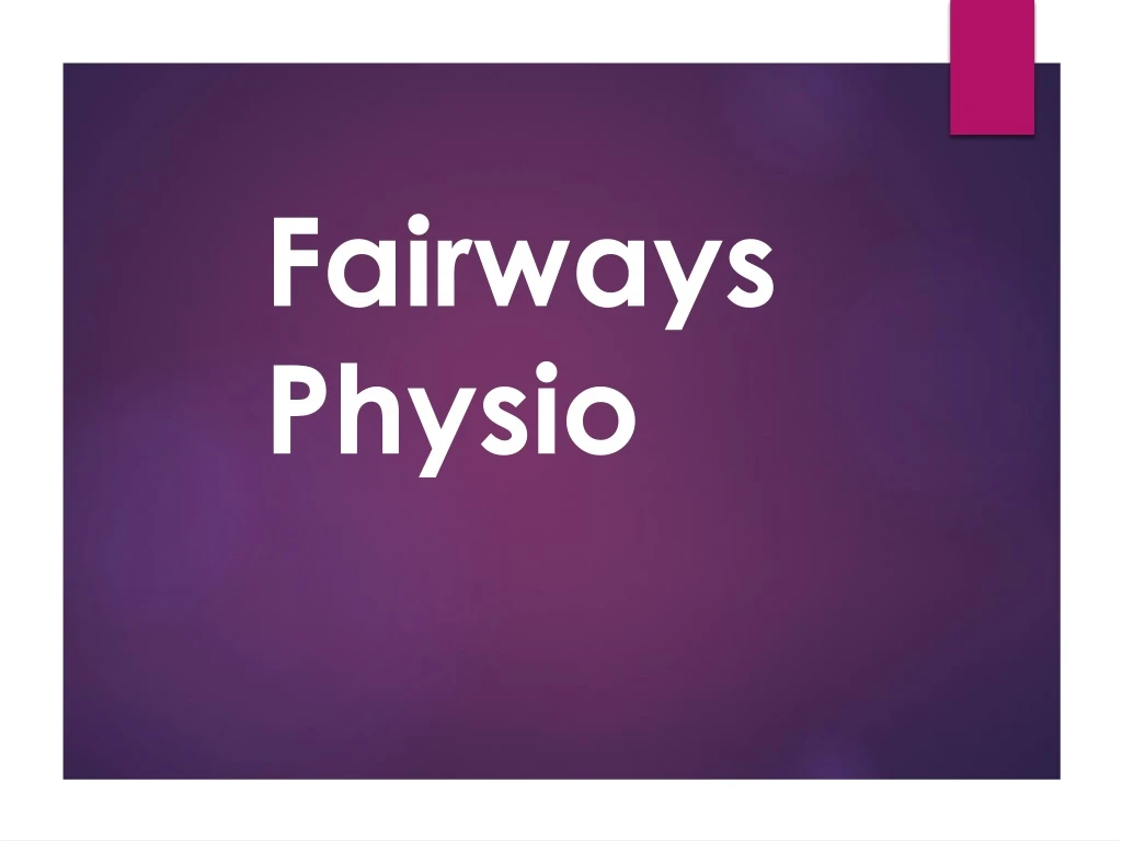 fairways physio