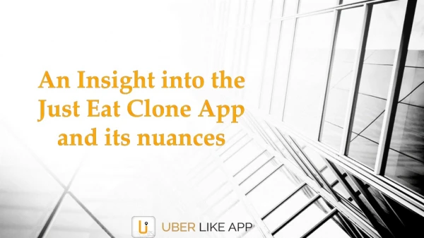 Just Eat Like Clone App Development