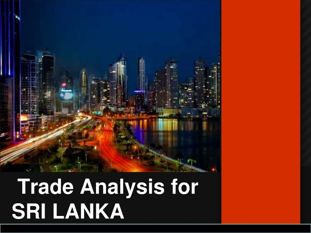 trade analysis for sri lanka